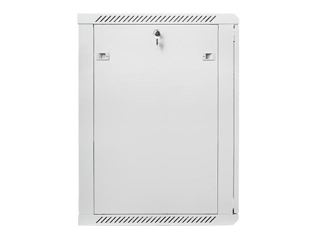 Комуникационен шкаф Lanberg rack cabinet 19” wall-mount 18U / 600x600 for self-assembly (flat pack), grey