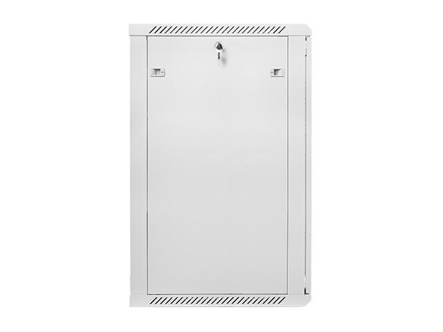 Комуникационен шкаф Lanberg rack cabinet 19” wall-mount 22U / 600x600 for self-assembly (flat pack), grey