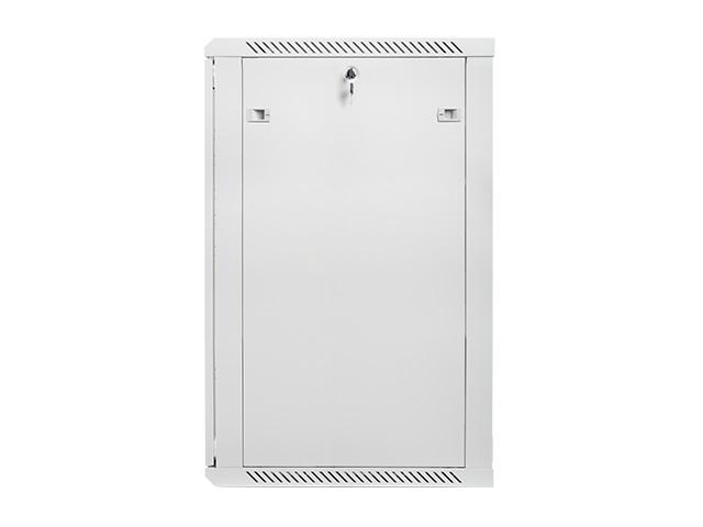 Комуникационен шкаф Lanberg rack cabinet 19” wall-mount 22U / 600x600 for self-assembly (flat pack), grey