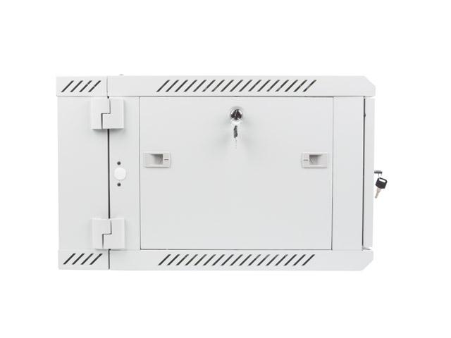 Комуникационен шкаф Lanberg rack cabinet 19” double-section wall-mount 6U / 600x600 for self-assembly (flat pack), grey
