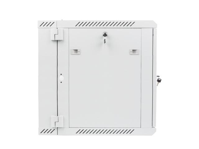 Комуникационен шкаф Lanberg rack cabinet 19” double-section wall-mount 12U / 600x600 for self-assembly (flat pack), grey