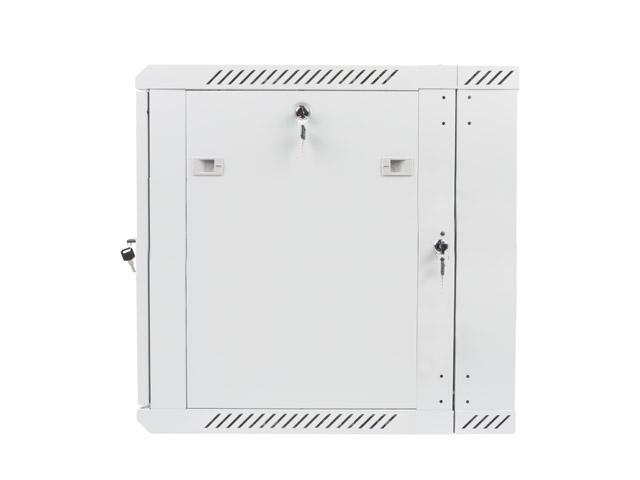 Комуникационен шкаф Lanberg rack cabinet 19” double-section wall-mount 12U / 600x600 for self-assembly (flat pack), grey