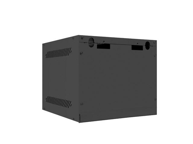 Комуникационен шкаф Lanberg rack cabinet 10” wall-mount 4U / 280x310 for self-assembly (flat pack), black
