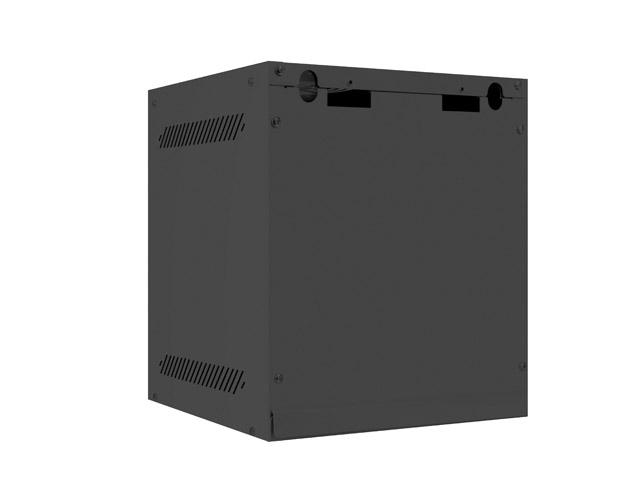 Комуникационен шкаф Lanberg rack cabinet 10” wall-mount 6U / 280x310 for self-assembly (flat pack), black