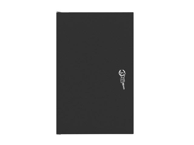 Комуникационен шкаф Lanberg rack cabinet 10" wall-mount 9U / 280x310 self-assembly flat pack with metal door, black