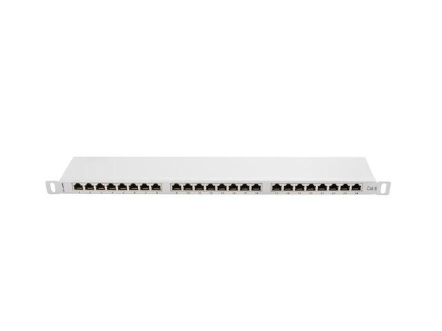 Пач панел Lanberg patch panel 24 port 0.5U CAT.6 shielded, grey