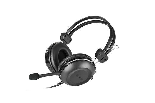 Слушалки A4TECH HU-35, Стерео, USB, Черни