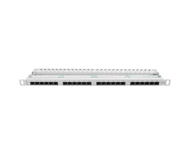 Пач панел Lanberg patch panel 24 port 0.5U CAT.5E, grey