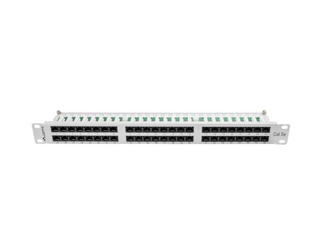 Пач панел Lanberg patch panel 48 port 1U CAT.5E, grey