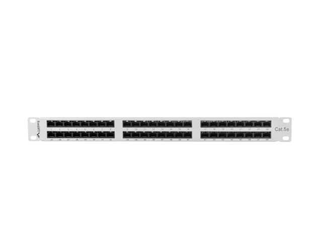 Пач панел Lanberg patch panel 48 port 1U CAT.5E, grey
