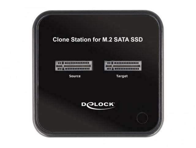 Докинг станция Delock M.2, 2 x M.2 SATA SSD, Клониране