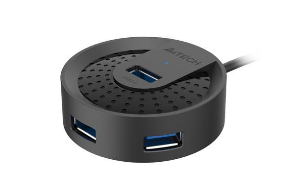 USB хъб A4tech HUB-30C, 4 портов, USB 3.0, 5120 Mbit/s, Черен