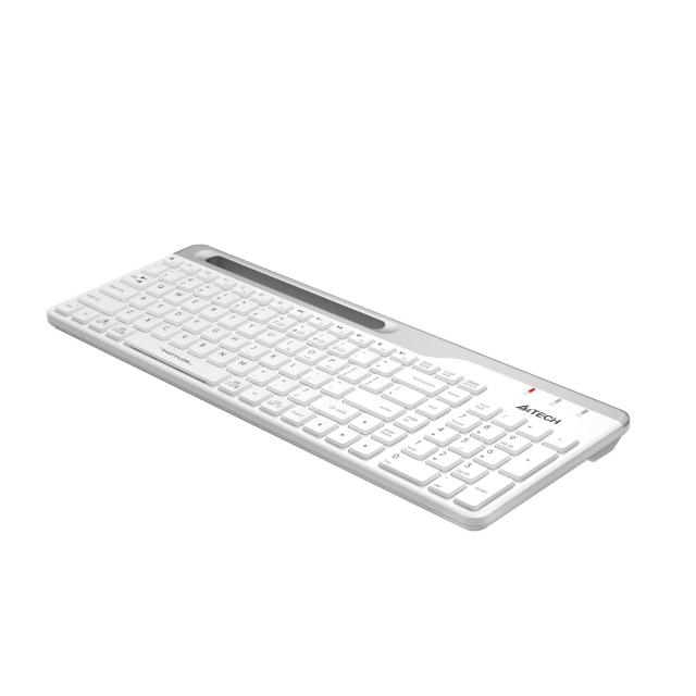 Клавиатура A4tech Fstyler FBK25, Bluetooth/Wireless 2.4G, Стойка за телефон, Бял