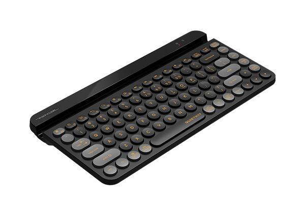 Kлавиатура A4tech Fstyler FBK30 Blackcurrant, Bluetooth/Wireless 2.4G, Стойка за телефон, Черна