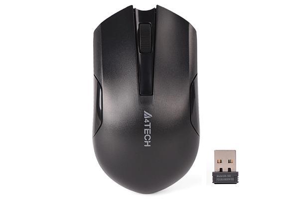 Mишка A4tech G3-200N, Оптична, Wireless 2.4 GHz, 120 dpi, Черна