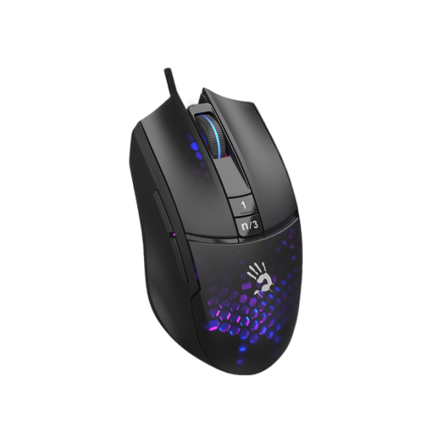Геймърска мишка A4tech bloody L65 Max, Жична, 12000 cpi, Honeycomb,Черна