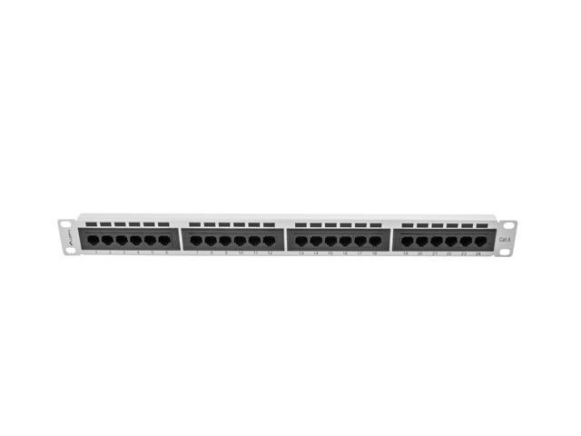 Пач панел Lanberg patch panel 24 port 1U CAT.6, grey