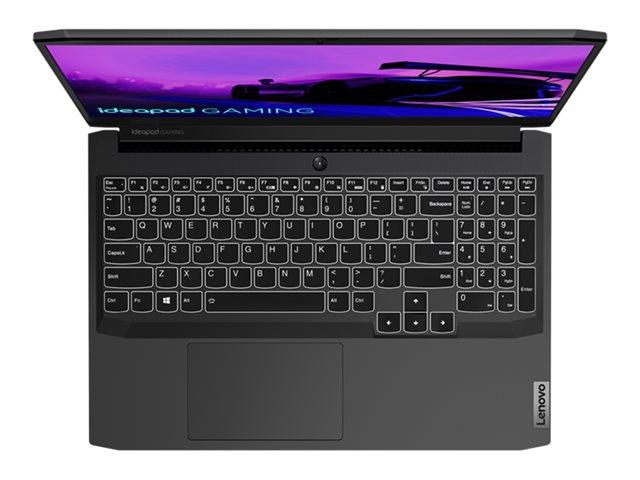 Лаптоп Lenovo IdeaPad Gaming 3 15IHU6, (4-ядрен) Tiger Lake Intel Core i5-11300H 3.1/4.4 GHz, 15.6" (39.62 cm) Full HD IPS Anti-Glare 60Hz Display, GF GTX 1650 4GB, 16GB DDR4, 512GB SSD, USB-C 3.2 Gen 1,Free DOS