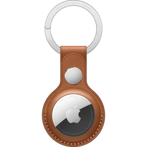 Аксесоар Apple AirTag Leather Key Ring - Saddle Brown
