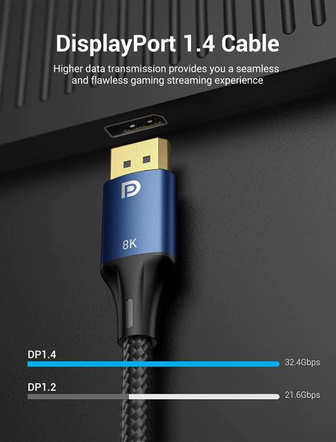 Кабел Vention Display Port 1.4 DP M / M, 8K, 1.5m
