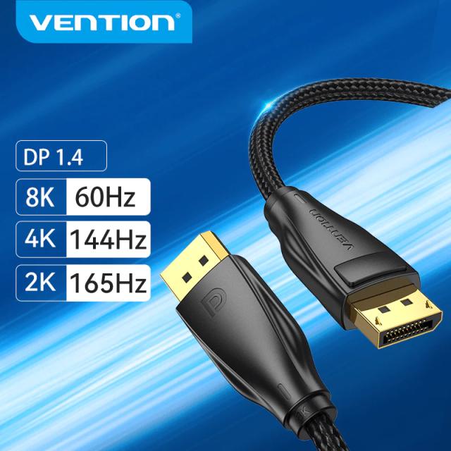 Kабел Vention Display Port 1.4 DP M / M,  8K Dolby Vision HDR, 2m
