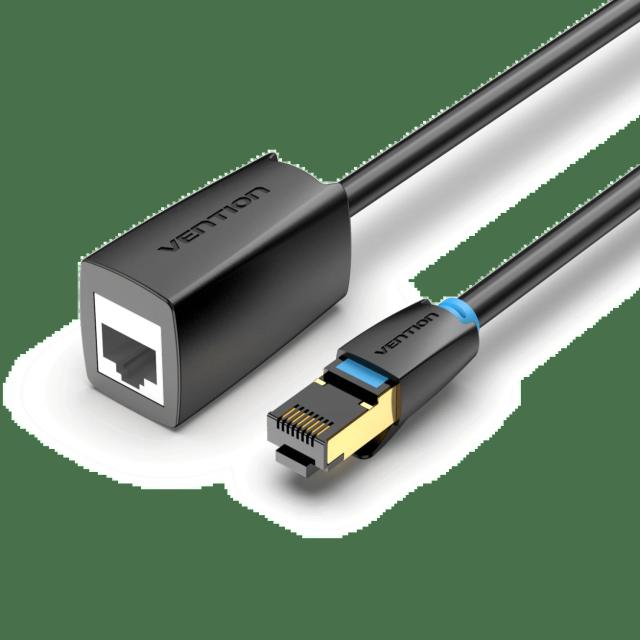 Kабел удължителен Vention Cat.8 SSTP Extension, Black 40Gbps, Patch Cable 3m