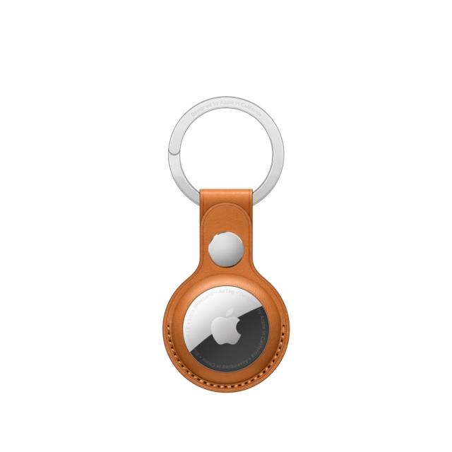 Аксесоар Apple AirTag Leather Key Ring - Golden Brown