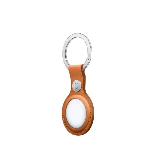 Аксесоар Apple AirTag Leather Key Ring - Golden Brown