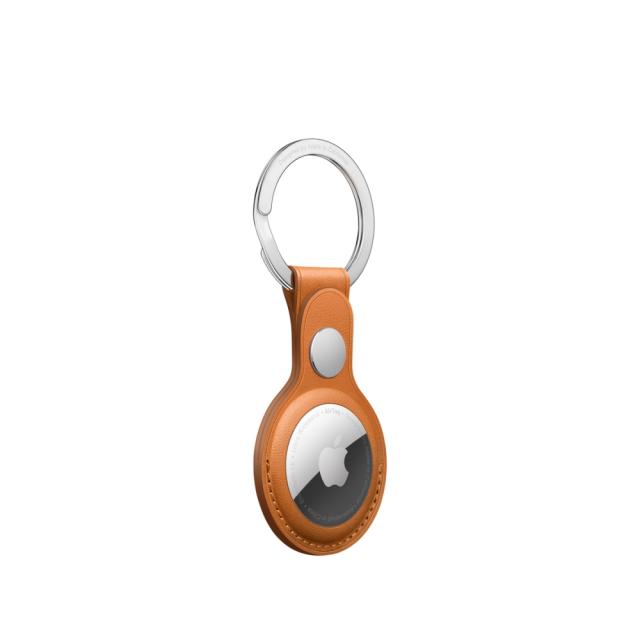 Аксесоар Apple AirTag Leather Key Ring - Golden Brown