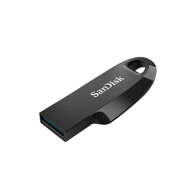 USB памет SanDisk Ultra Curve Z50, 128GB, USB 3.1 Gen 1, Черен