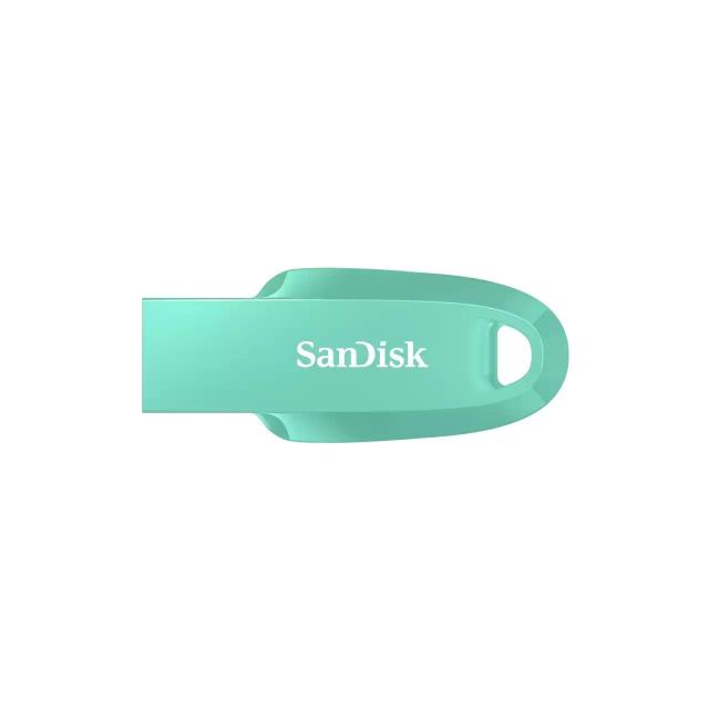 USB памет SanDisk Ultra Curve Z50, 128GB, USB 3.1 Gen 1, Зелен