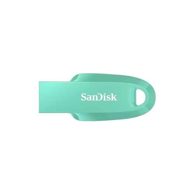 USB памет SanDisk Ultra Curve Z550, 64GB, USB 3.1 Gen 1, Зелен 