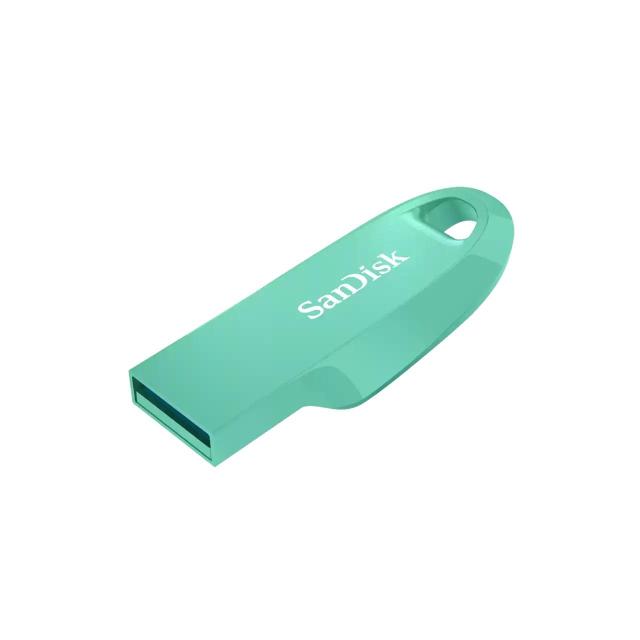 USB памет SanDisk Ultra Curve Z550, 64GB, USB 3.1 Gen 1, Зелен 