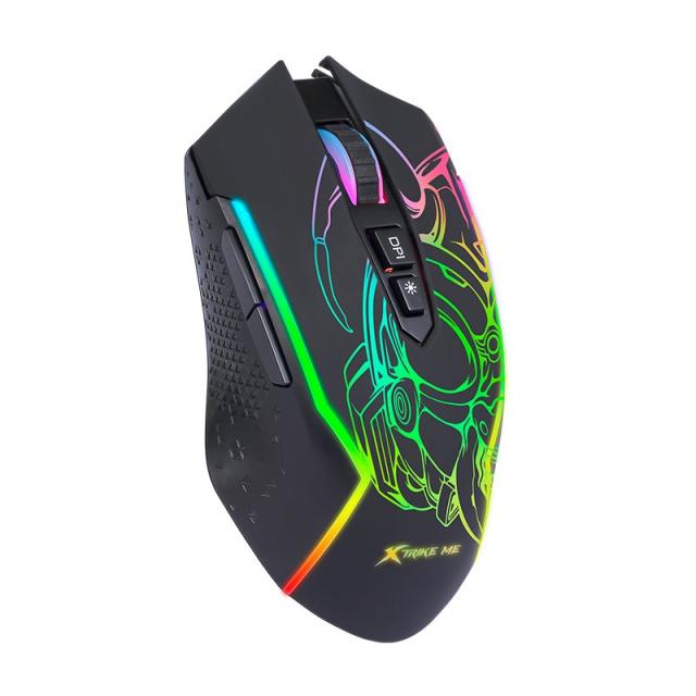 Геймърска мишка Xtrike ME Gaming Mouse GM-327 - 8000dpi, RGB, programmable