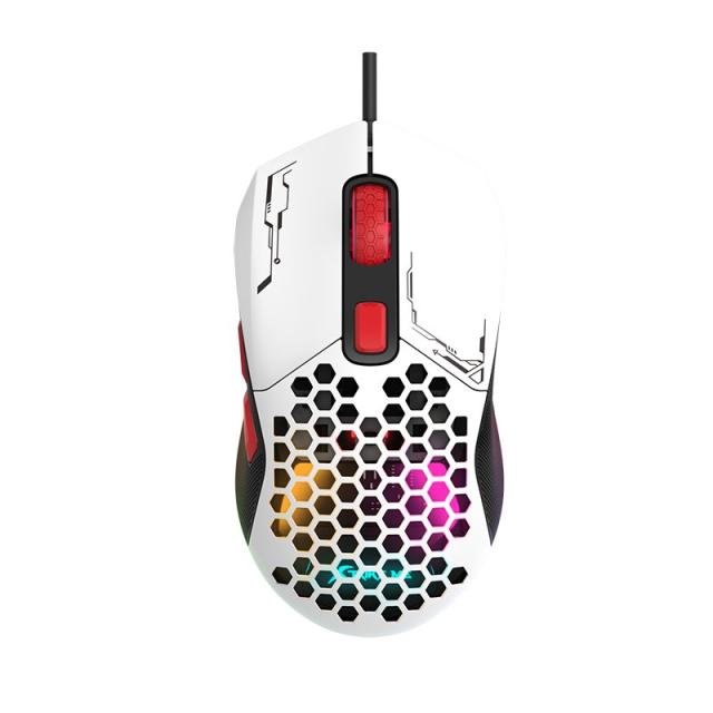 Геймърска мишка Xtrike ME Gaming Mouse GM-316W - 7200dpi, Detachable covers, White