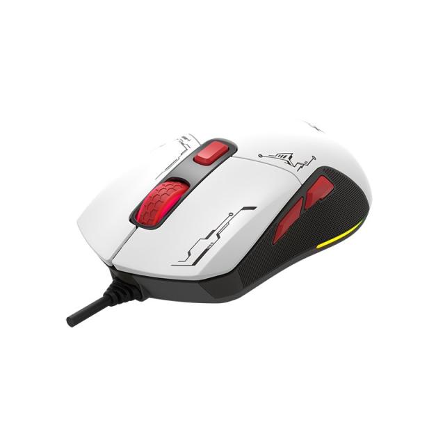 Геймърска мишка Xtrike ME Gaming Mouse GM-316W - 7200dpi, Detachable covers, White