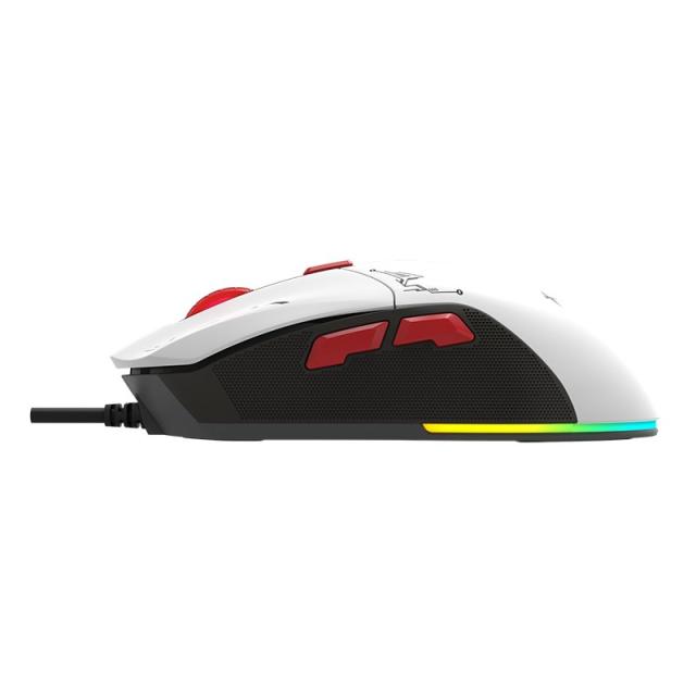 Геймърска мишка Xtrike ME Gaming Mouse GM-316W - 7200dpi, Detachable covers, White