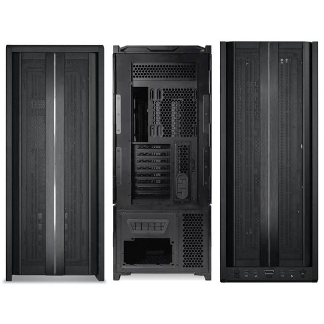 Кутия Lian Li V3000 PLUS Full-Tower, Tempered Glass, 2 x USB 3.0, 1 x USB Type C, 1 x Audio, Чернa, ATX