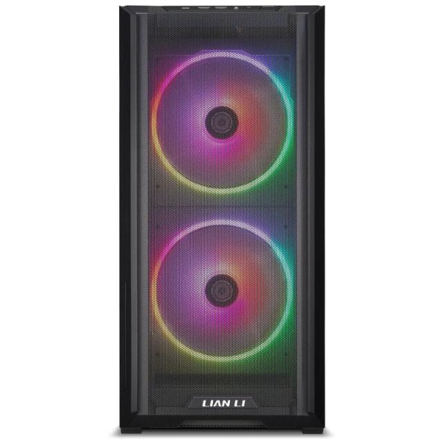 Кутия Lian-Li LANCOOL 216 RGB Mid-Tower, E-ATX, ATX, Micro-ATX, Mini-ITX, Tempered Glass, 2 x USB 3.0, 1 x HD Audio, 1 x Type-C, Черна