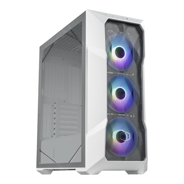 Кутия Cooler Master MasterBox TD500 V2 Mesh White ARGB, Middle Tower, 2 x USB 3.2 Gen 1 (USB 3.0), ARGB Hub, 1 x USB Type-C, 1 x 3.5mm Аудио жак 