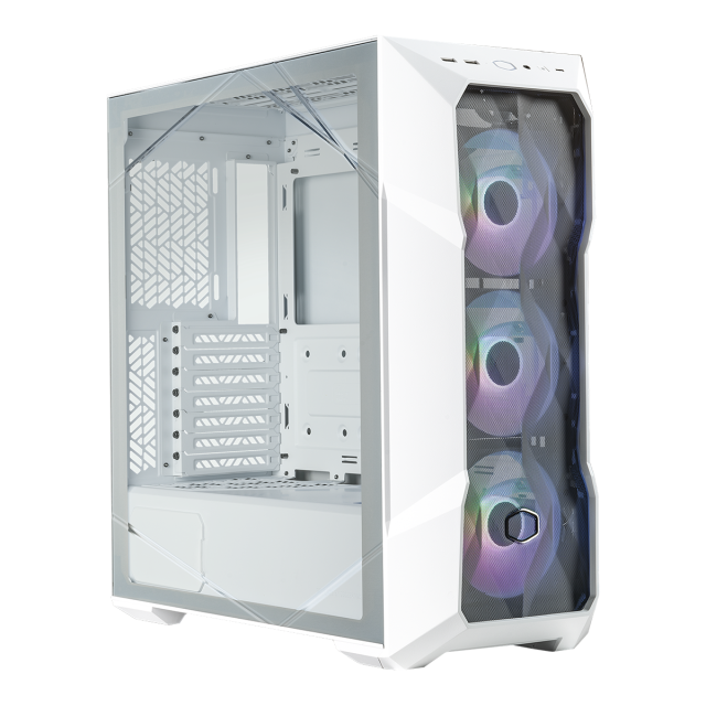 Кутия Cooler Master MasterBox TD500 V2 Mesh White ARGB, Middle Tower, 2 x USB 3.2 Gen 1 (USB 3.0), ARGB Hub, 1 x USB Type-C, 1 x 3.5mm Аудио жак 