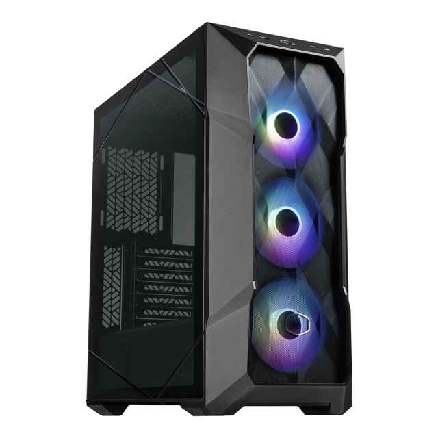 Кутия Cooler Master MasterBox TD500 V2 Mesh Black ARGB, Middle Tower, 2 x USB 3.2 Gen 1 (USB 3.0), ARGB Hub, 1 x USB Type-C, 1 x 3.5mm Аудио жак, E-ATX, ATX, Micro ATX, Mini ITX, SSI CEB