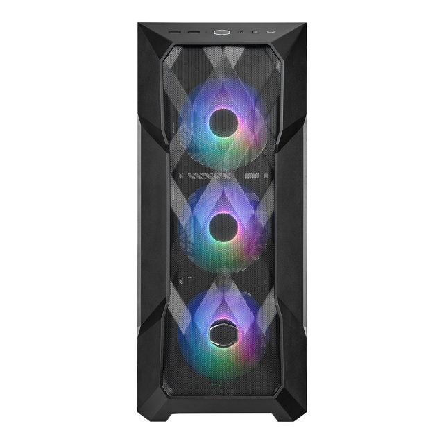 Кутия Cooler Master MasterBox TD500 V2 Mesh Black ARGB, Middle Tower, 2 x USB 3.2 Gen 1 (USB 3.0), ARGB Hub, 1 x USB Type-C, 1 x 3.5mm Аудио жак, E-ATX, ATX, Micro ATX, Mini ITX, SSI CEB