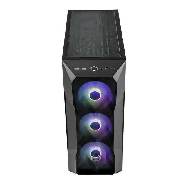 Кутия Cooler Master MasterBox TD500 V2 Mesh Black ARGB, Middle Tower, 2 x USB 3.2 Gen 1 (USB 3.0), ARGB Hub, 1 x USB Type-C, 1 x 3.5mm Аудио жак, E-ATX, ATX, Micro ATX, Mini ITX, SSI CEB