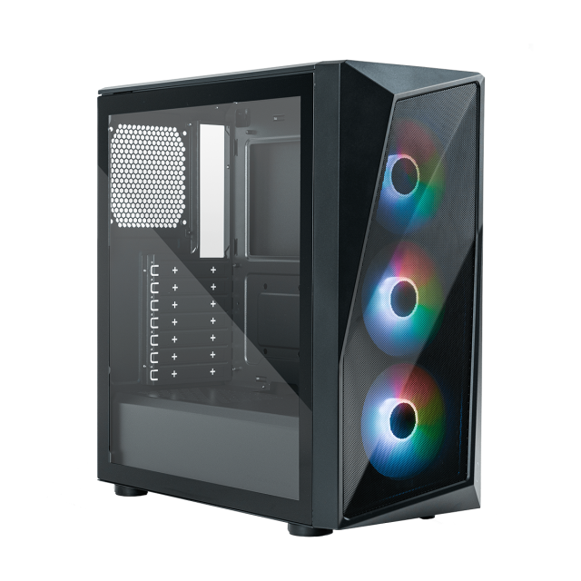 Кутия Cooler Master CMP 520 Mesh Black ARGB, Middle Tower, 1 x USB 3.0, 1 x USB 2.0, 1 x 3.5mm Аудио жак, ATX, Micro ATX, Mini ITX 