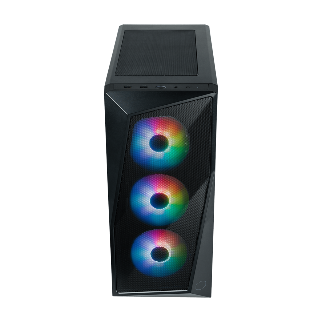Кутия Cooler Master CMP 520 Mesh Black ARGB, Middle Tower, 1 x USB 3.0, 1 x USB 2.0, 1 x 3.5mm Аудио жак, ATX, Micro ATX, Mini ITX 