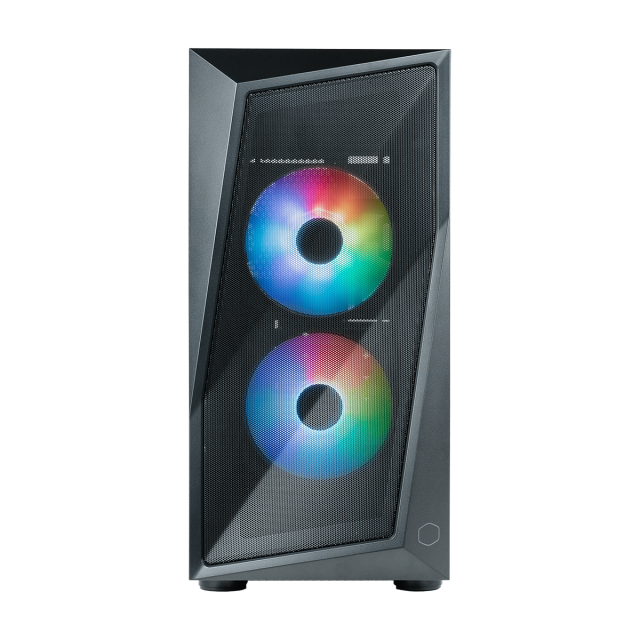 Кутия Cooler Master CMP 320 Mesh Black ARGB, Middle Tower, 1 x USB 3.0, 1 x USB 2.0, 1 x 3.5mm Аудио жак, Micro ATX, Mini ITX, Черно