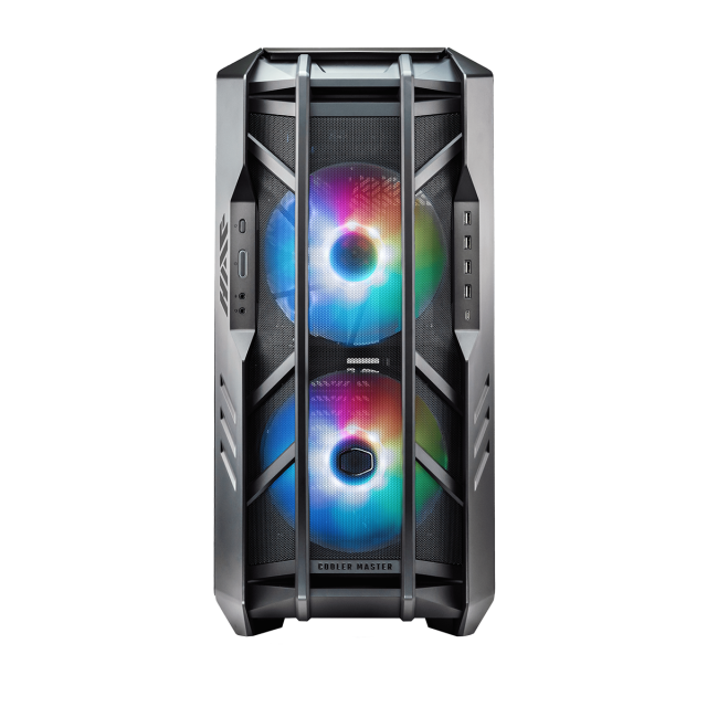Кутия Cooler Master HAF 700 EVO Mesh Black ARGB, Full Tower, 1x USB Type-C, 4x USB 3.2, 1x 3.5mm 4 Poles Audio Jack, 1x 3.5mm Mic Jack, Mini ITX, Micro ATX, ATX, E-ATX