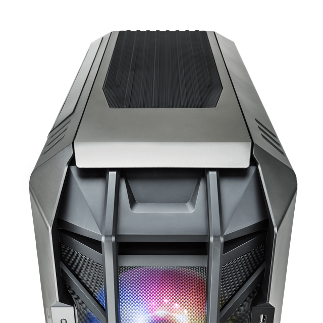 Кутия Cooler Master HAF 700 EVO Mesh Black ARGB, Full Tower, 1x USB Type-C, 4x USB 3.2, 1x 3.5mm 4 Poles Audio Jack, 1x 3.5mm Mic Jack, Mini ITX, Micro ATX, ATX, E-ATX