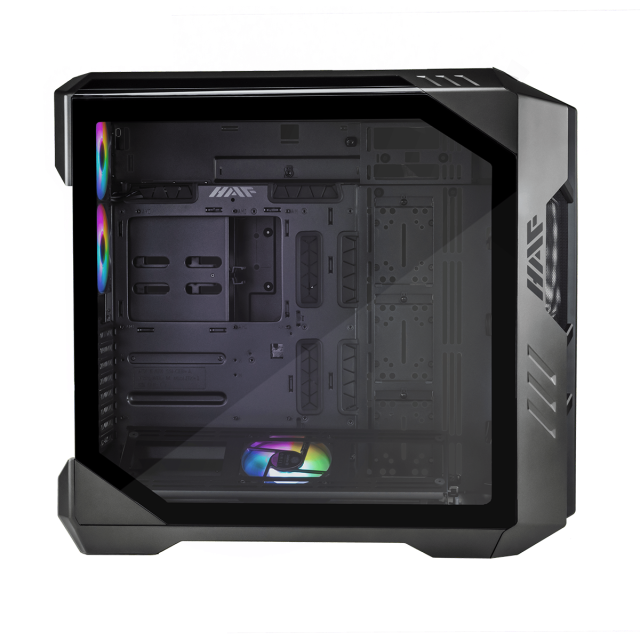 Кутия Cooler Master HAF 700 EVO Mesh Black ARGB, Full Tower, 1x USB Type-C, 4x USB 3.2, 1x 3.5mm 4 Poles Audio Jack, 1x 3.5mm Mic Jack, Mini ITX, Micro ATX, ATX, E-ATX